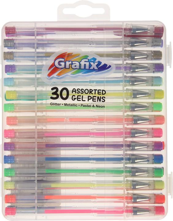 Actual product image Grafix Gel pen storage box, 30 pieces (Multicoloured, 30 x)