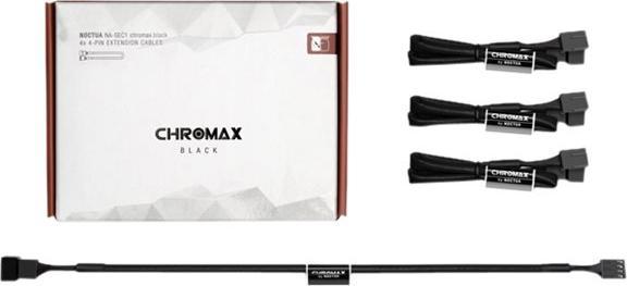 Image du produit Noctua NA-SEC1 chromax.black câble d'extension de ventilateur