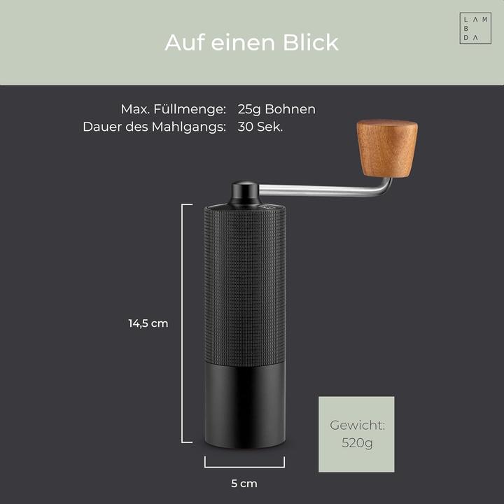 Immagine prodotto Rhinowares Espressomühle mit 108 einstellbaren Mahlgraden