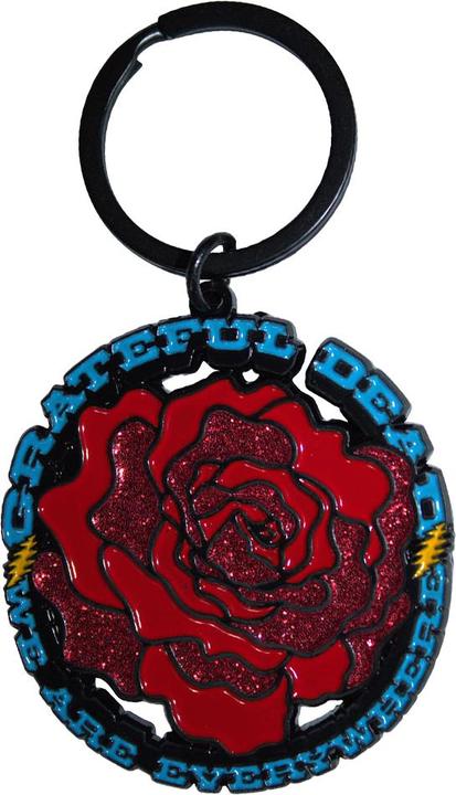 Actual product image Grateful Dead We Are Everywhere Rose Keyring