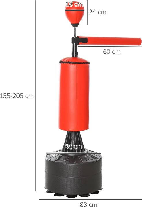 Actual product image Homcom Boxing training device with rotating arm (88 cm, 15 kg)