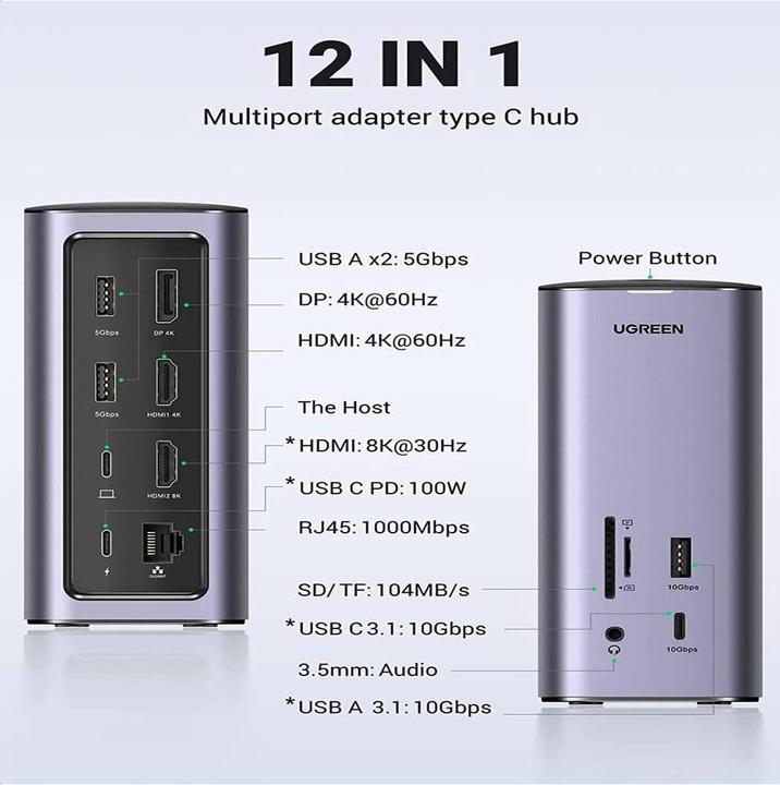 Produktbild Ugreen Multi (USB-C, 12 Ports)