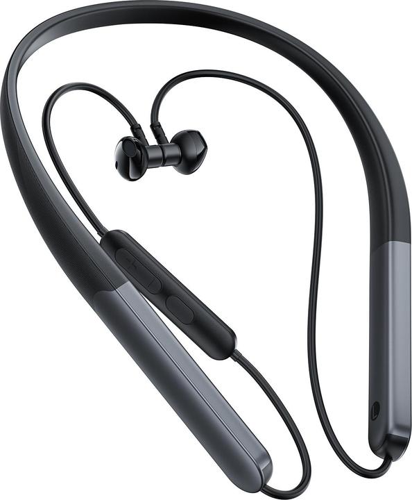 Actual product image Acefast N1 in-ear wireless headphones + USB-A USB-C cable - black (ANC, Wireless)