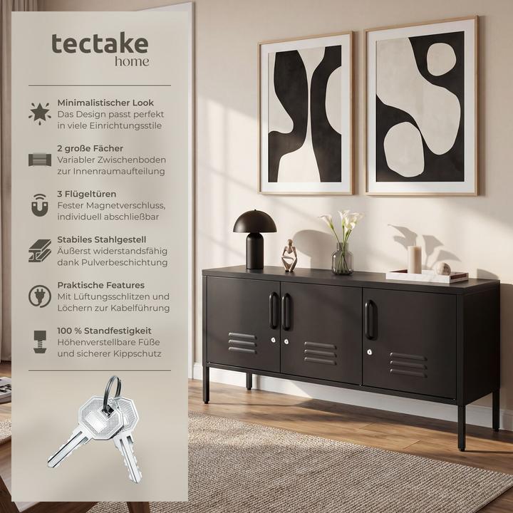 Image du produit tectake buffet (120 x 37.50 x 55.50 cm)