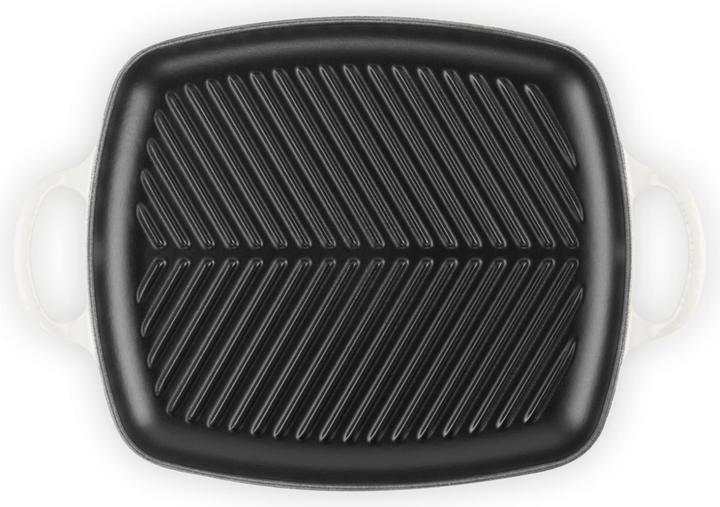 Actual product image Le Creuset GRILL PLATE RECTANGULAR SIG 30 CM Meringue