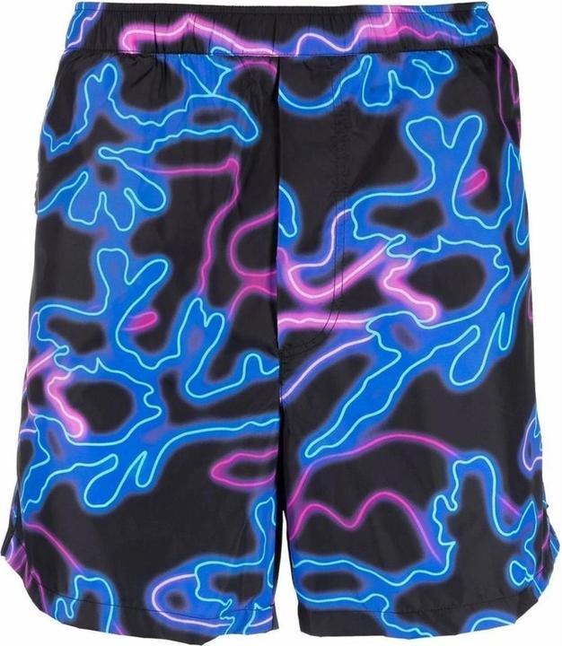 Valentino Neon-Print Swim Shorts (50)