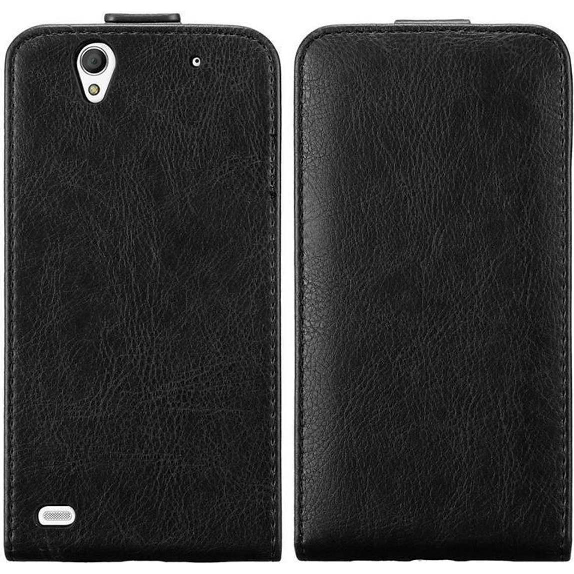 Thumbnail - Cadorabo Flip wie Invisible Cover (Sony Xperia C4), Smartphone Hülle, Schwarz
