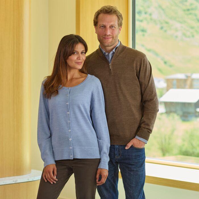 Produktbild Enrico Rosselli Merino Strickjacke mit Knöpfen (S)