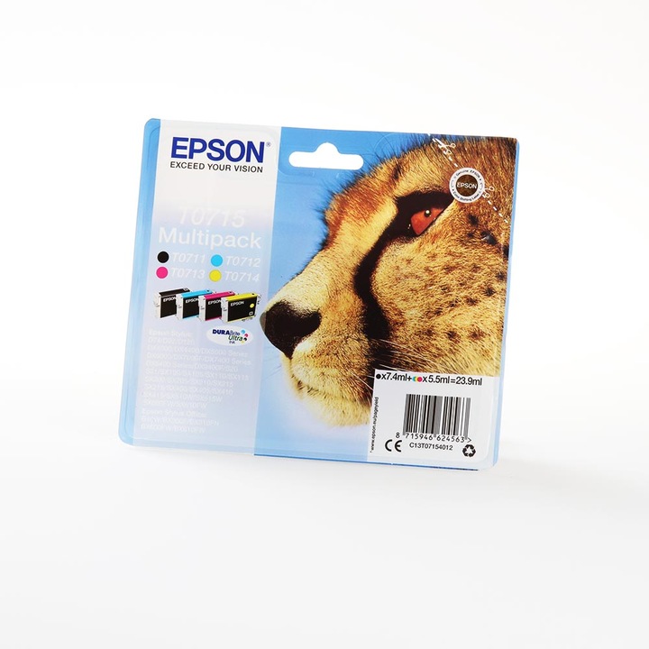 Image du produit Epson T0715 DuraBrite Ultra (M, CF, Y, C)