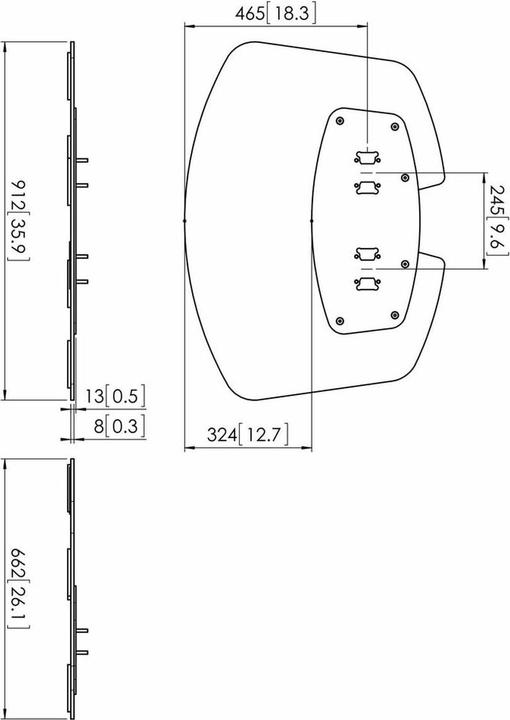 Actual product image Vogels PFF 7030 FLOOR PLATE XL