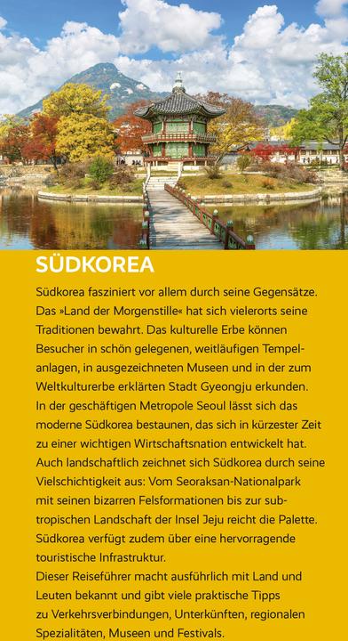 Produktbild Reiseführer Südkorea (Deutsch, Klaus Dietsch, 2025)