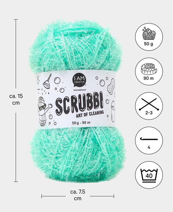 Actual product image I Am Creative Scrubbi dishwashing sponge yarn (97 m)