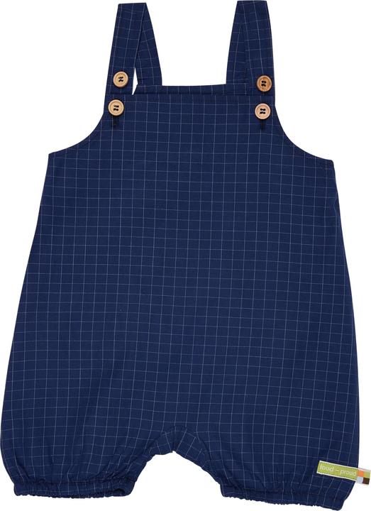 Actual product image loud + proud Short Dungarees in Fine Check Ultra (68)