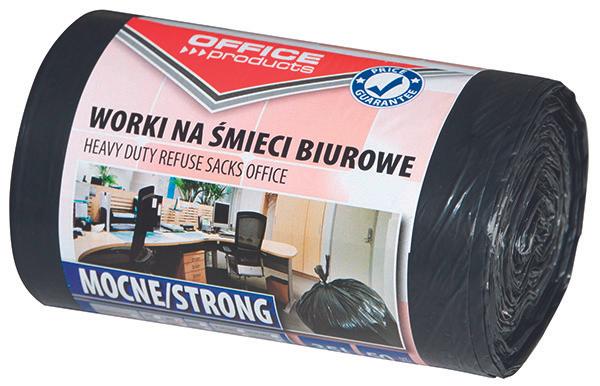Office Products Büro-müllsäcke, stark (ldpe), 35 l, 50 stück, schwarz (50 x, 35 l)