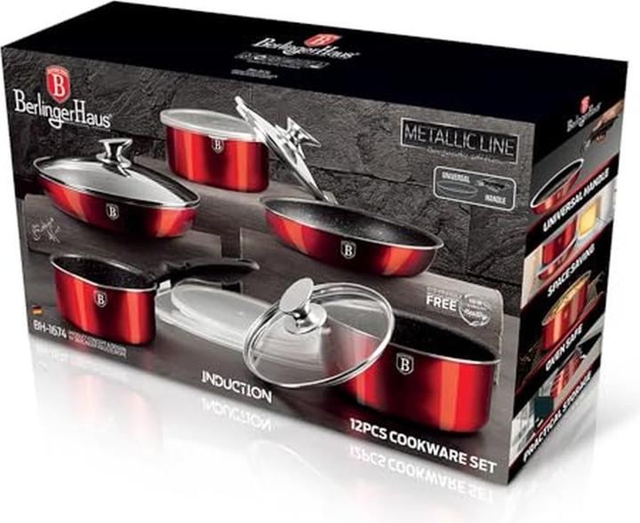 Image du produit BerlingerHaus GRANITE POT SET Click & Cook BH-1674 (Set de poêles + casseroles)