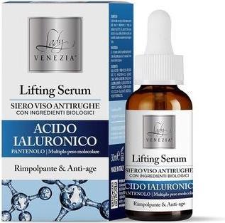 Immagine prodotto Lady Venezia Siero viso antirughe all'acido ialuronico con ingredienti biologici 30ml (30 ml)