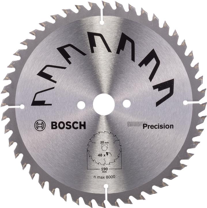 Produktbild Bosch Zubehör Kreissägeblatt PRECISION D= 190 mm Bohrung= 20 mm Z= 48