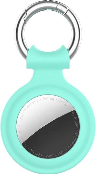 Produktbild Screenguard Apple Airtag Liquid Silikon Heart Case mit Anhänger