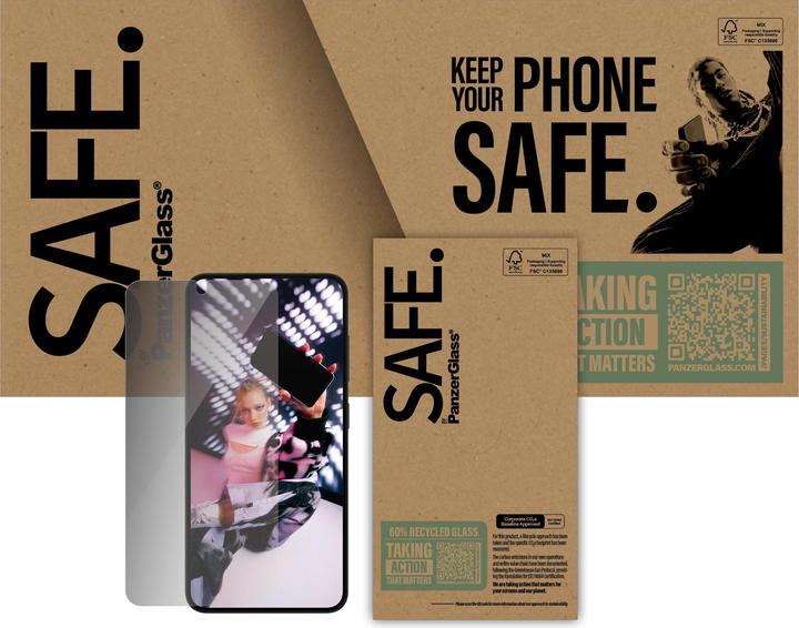 Actual product image PanzerGlass SAFE. by Privacy display protection (1 pcs., Samsung Galaxy S24, Samsung Galaxy S25)