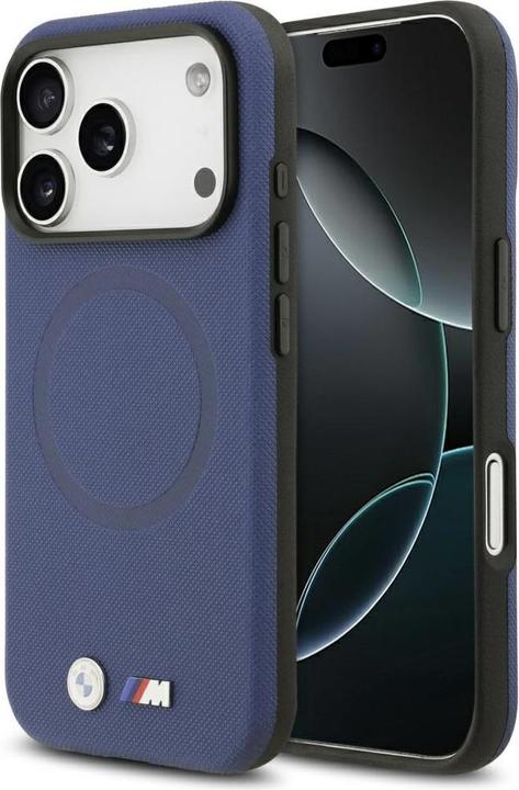 BMW M FW Metal Logo MagSafe Case for iPhone 17 Pro Max Navy Blue (Apple iPhone 17 Pro Max)