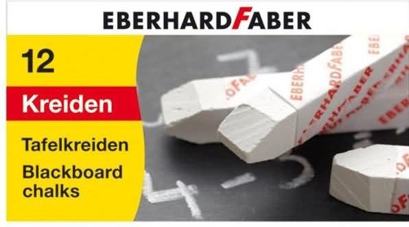 Immagine prodotto EberhardFaber Gesso per lavagna 12er custodia di cartone, bianco (Bianco, 12 x)