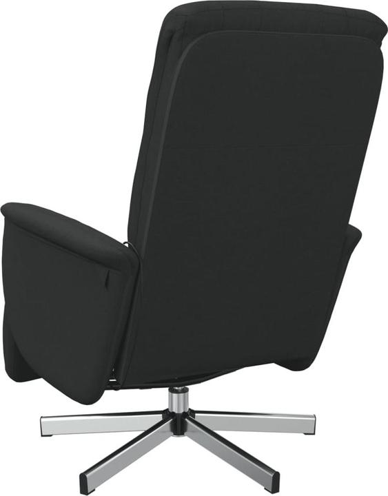 Actual product image vidaXL Massage chair with footrest black fabric, colour