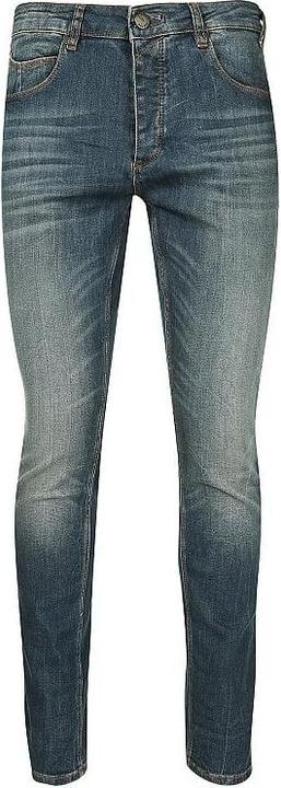 Dark grey washed denim