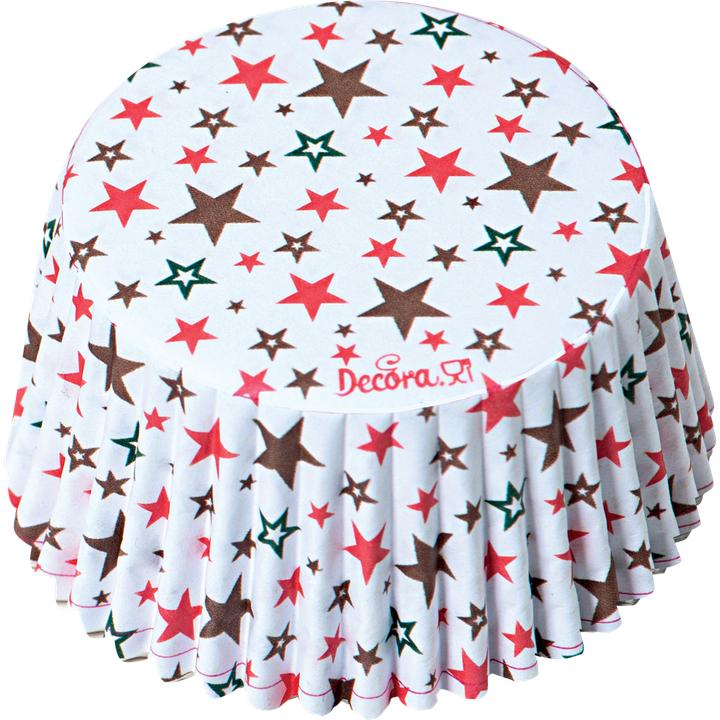 Produktbild Decora Mini Muffin-Backform Weihnachtsbaum ø 5 cm, Weiss, 36 Stück (5 cm)