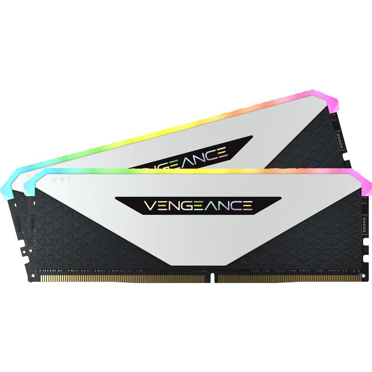 Corsair Vengeance RGB RT (2 x 16GB, 3600 MHz, DDR4-RAM, DIMM), RAM, Schwarz
