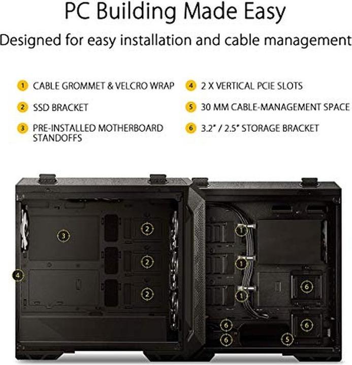 Produktbild ASUS TUF GT501 (ATX, mATX, Mini-ITX, E-ATX)