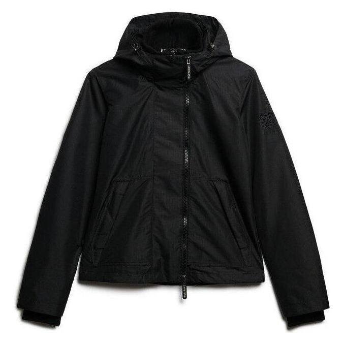 Superdry, Damen, Outdoorjacken, Windjacke Damen (L), Schwarz, L