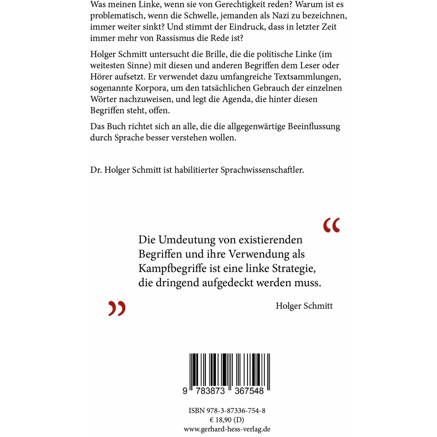 Thumbnail - Das Framing der Linken, Fachbücher von Holger Schmitt