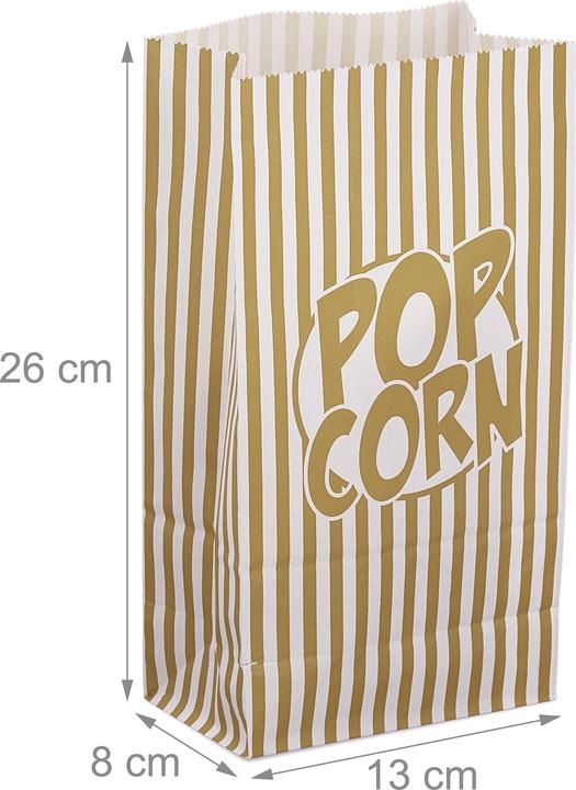 Produktbild Relaxdays 144x Popcorntüten