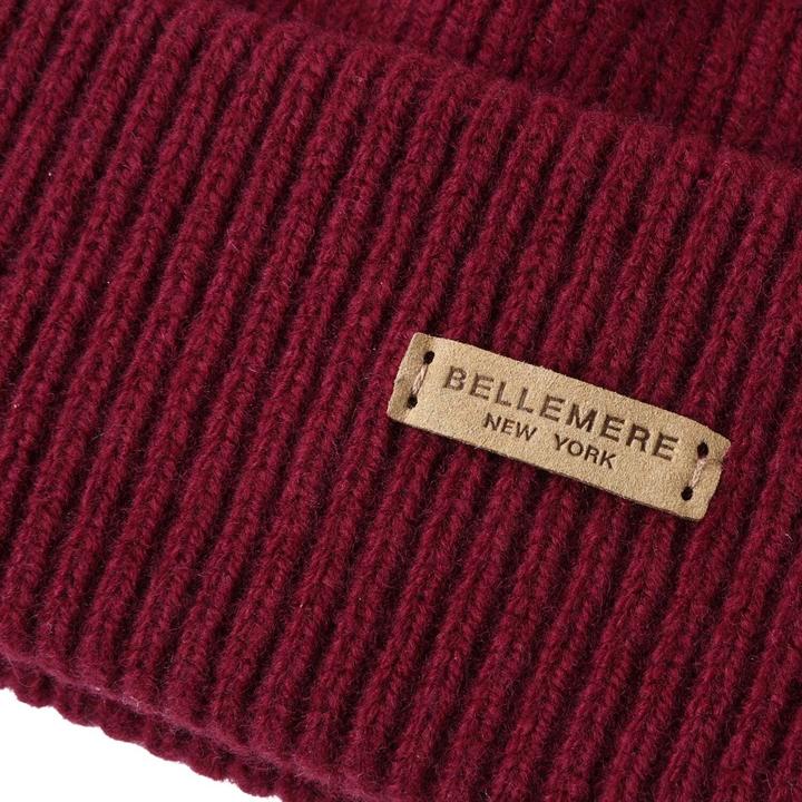 Image du produit Bellemere Headgear Ribbed Lambswool Beanie (Taille unique)