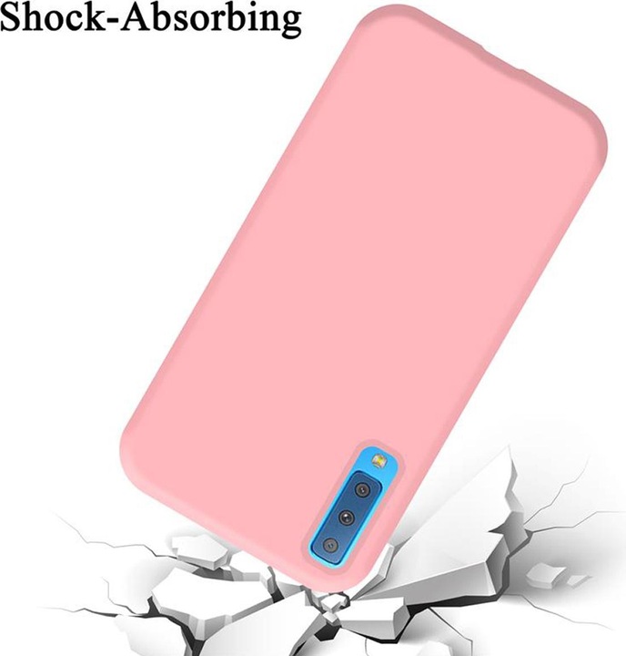 Actual product image Cadorabo TPU Liquid Silicone Case Cover (Samsung Galaxy A7 (2018))
