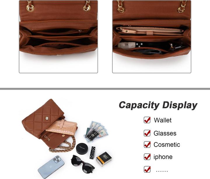 Produktbild Only-Bags.Store Umhängetasche Elegante Handytasche Gesteppte Handtasche