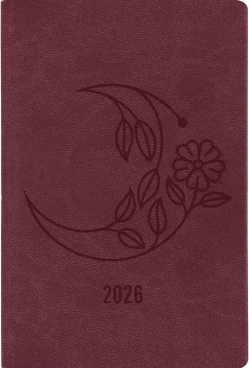 Produktbild Simplex Ladytimer Pocket 2026 40542.26 1W/2S dunkelrot ML 7.5x11.2cm (A6, 1 Woche / 2 Seiten)