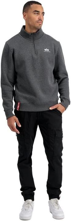 Produktbild Alpha Industries SL met halve rits voor heren Charcoal Heather/White (M)