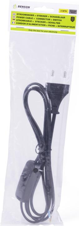 Image du produit Benson Electric Câble d'alimentation + fiche + interrupteur (2 m)