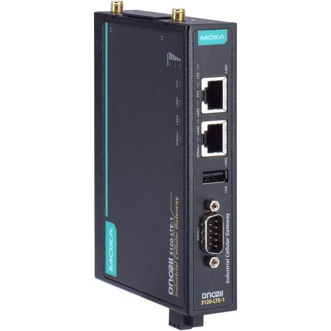 Moxa ONCELL 3120-LTE-1-AU-T - Industrielles LTE Cat. 1 Mobilfunk-Gateway, B3B5B8B28 (ONCELL 3120-LTE-1-AU-T)