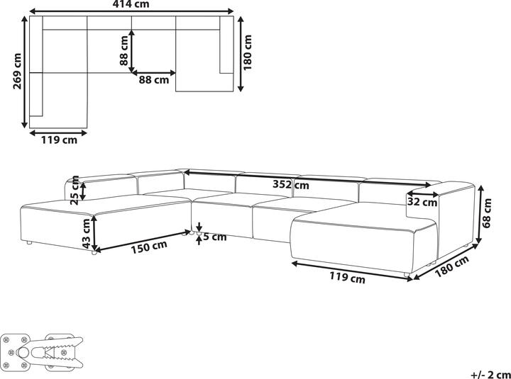 Immagine prodotto Beliani Ardal (Divano modulare)