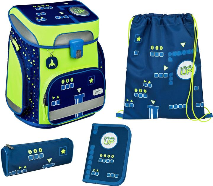 Dark Blue, Neon green