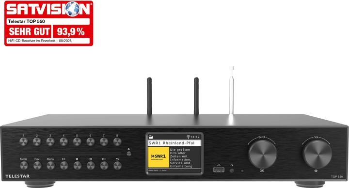 Actual product image Telestar TOP 550 All-In-One system (DAB+, FM, Web radio, Bluetooth, Wi-Fi)