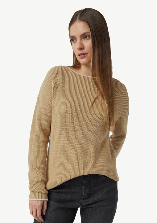 Produktbild Comma Strickpullover Strickpullover aus Baumwolle mit überschnittenen Schultern (38)