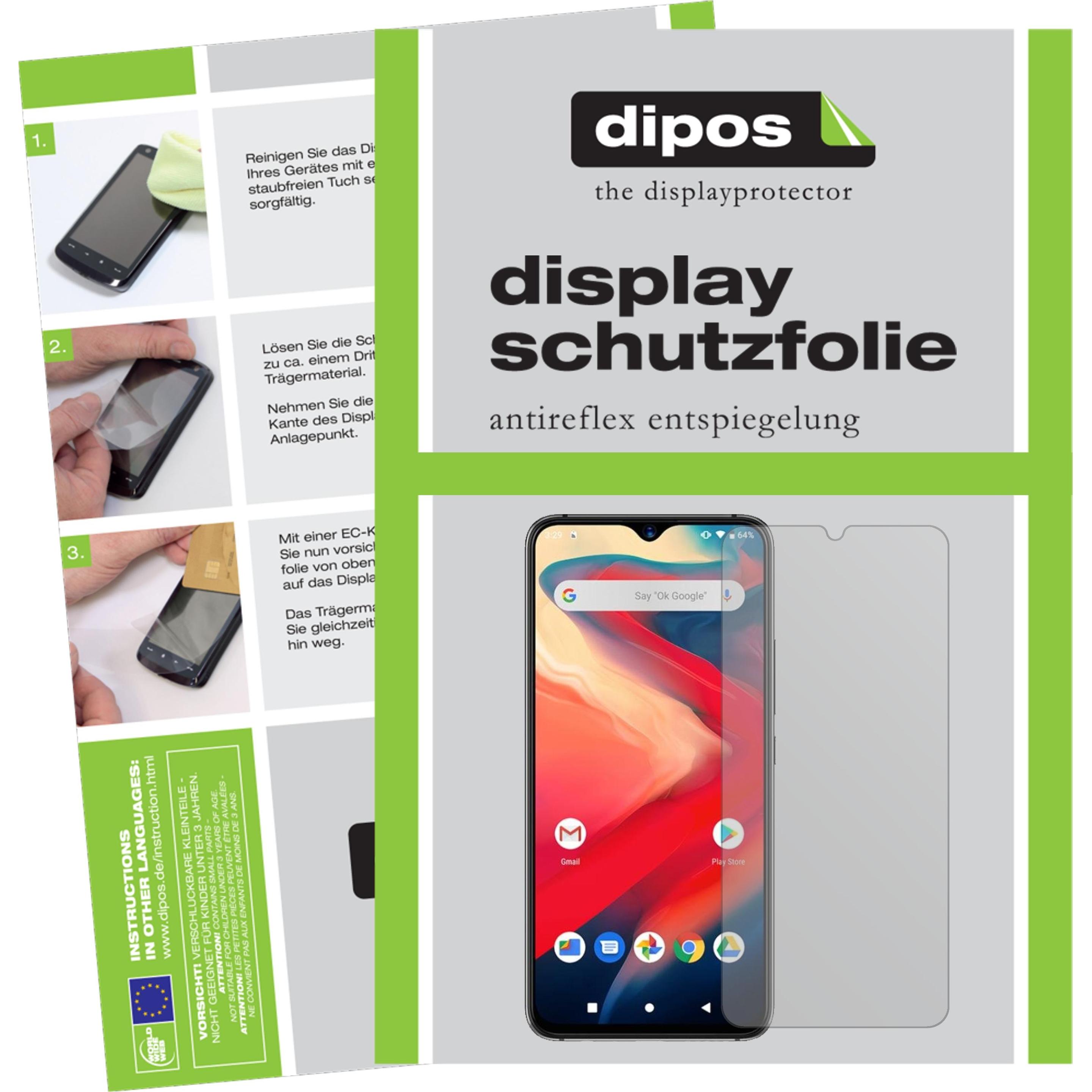Dipos Displayschutzfolie Antireflex (2 Stück, Umidigi S3 Pro), Smartphone Schutzfolie, Transparent