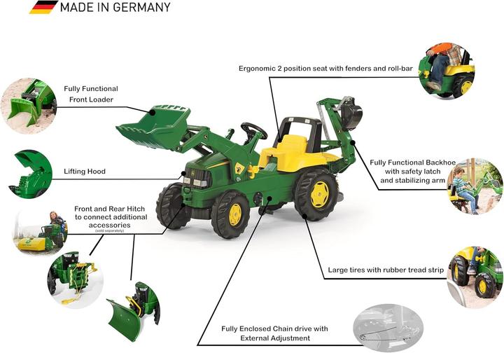 Produktbild Rolly Toys Backhoe mit Frontlader und Heckbagger