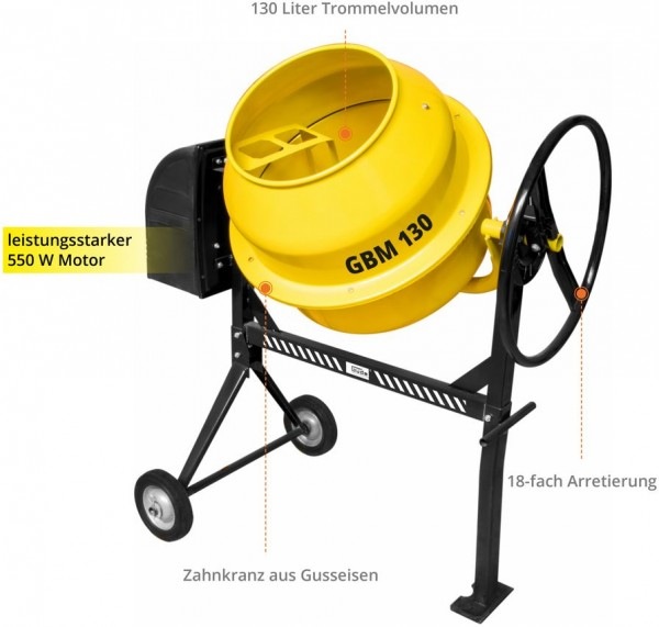 Actual product image Güde - Betonmischer GBM 130