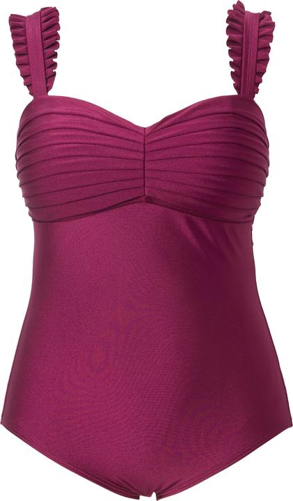 Immagine prodotto Ulla Popken Costume da bagno con pieghe, coppe morbide e spalline regolabili (54)