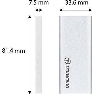 Transcend 120GB, External Hard Drive SSD, ESD240C, USB Gen