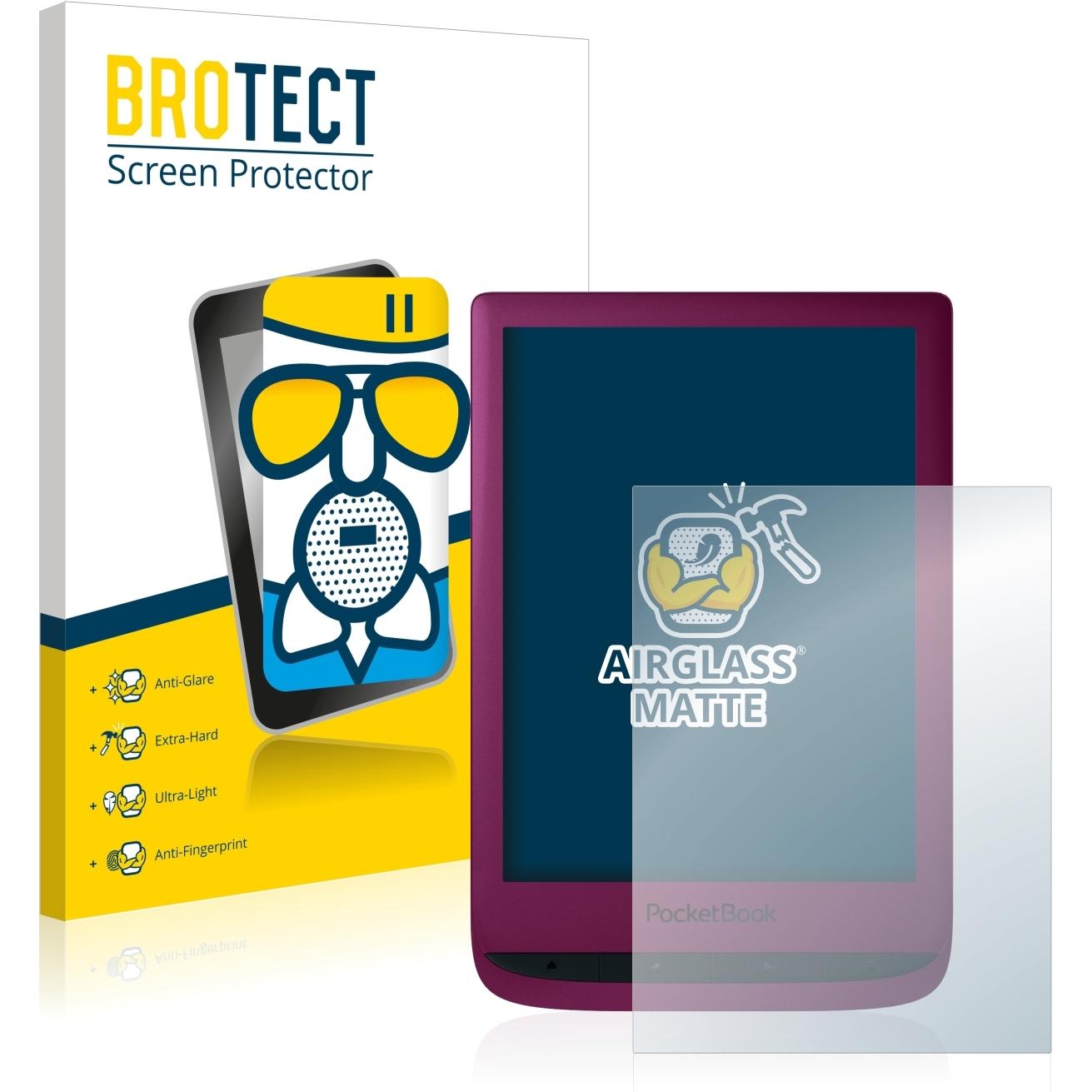 BROTECT AirGlass Panzerglasfolie Matt (Touch Lux 5), eReader Zubehör, Grau
